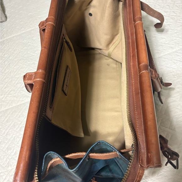 Vintage large Ralph Lauren   Plaid Black watch Boston Carry On Luggage Bag - Picture 10 of 16